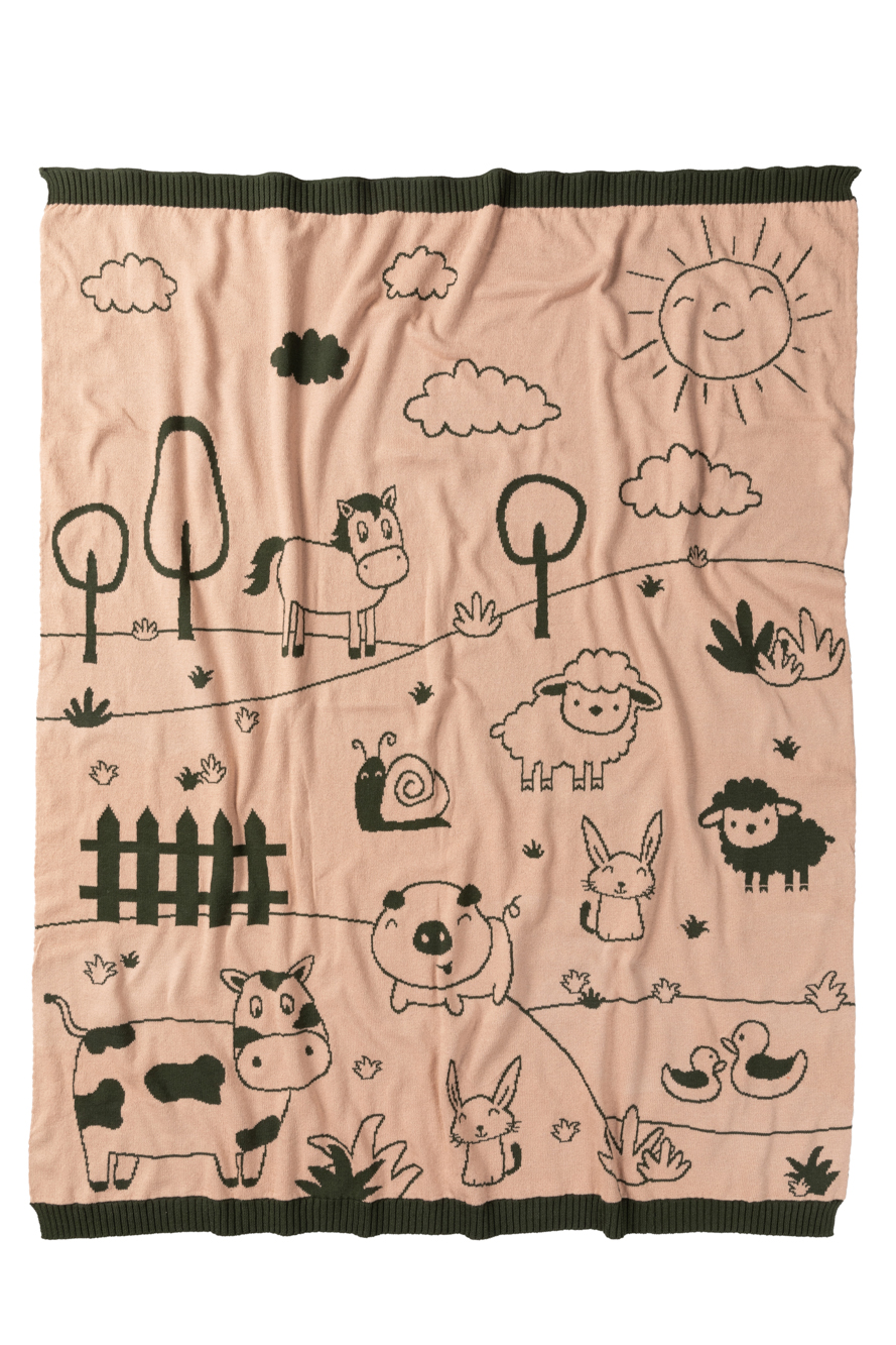 FarmGirl_Reversible_Baby_Blanket_Blush_Pink_Olive_Green_1